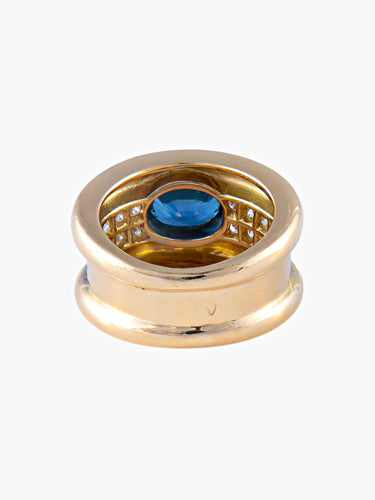 Bague Bague Saphir Diamants 58 Facettes