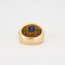 Bague 55 Bague Saphir cabochon Emeraudes 58 Facettes 8475