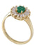 Ring MARGUERITE EMERALD DIAMOND RING 58 Facettes 076151