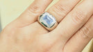 Ring White gold ring Chalcedony Poiray 58 Facettes
