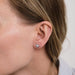 Earrings Heart earrings in white gold, diamonds 58 Facettes