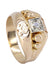 Ring 53 2 gold ring, diamond 58 Facettes 062621
