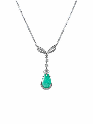 Collier Collier Emeraude Diamants 58 Facettes