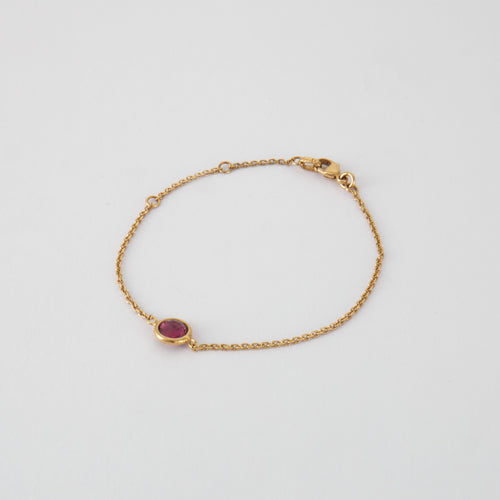 Bracelet Bracelet en Or jaune, pierre violette 58 Facettes