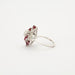 Ring 52 Ring White gold Diamonds Ruby 58 Facettes