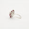 Bague 52 Bague Or  blanc Diamants Rubis 58 Facettes