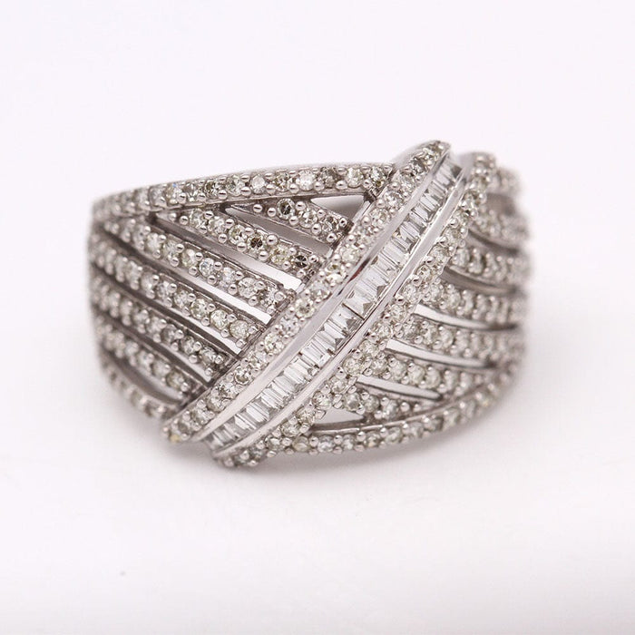 Bague 57 Bague croix Or et Diamants 58 Facettes E358179