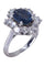 Bague BAGUE POMPADOUR SAPHIR DIAMANTS 58 Facettes 075641