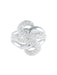 Bague 54 BAGUE OR GRIS PAVAGE DIAMANTS 58 Facettes 413 50025