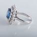 Ring White gold sapphire and diamond ring 58 Facettes