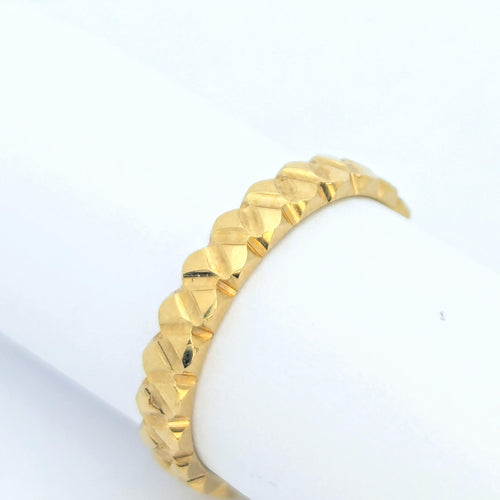 Bague 52 Alliance or jaune 58 Facettes 27282