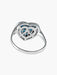 Ring 52 Heart Ring Sapphires Diamonds 58 Facettes