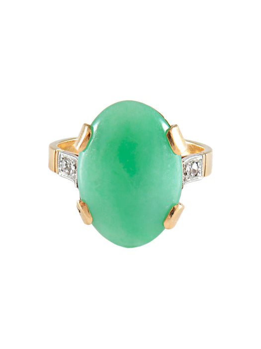 Bague 57 Bague Jade Diamants 58 Facettes