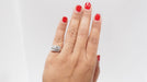 Ring 51.5 Art Deco ring in platinum and diamonds 58 Facettes 32258