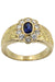 Ring 55 SAPPHIRE AND DIAMOND MARGUERITE RING 58 Facettes 045781