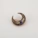 Brooch Brooch Crescent moon Diamonds and blue stone 58 Facettes 1
