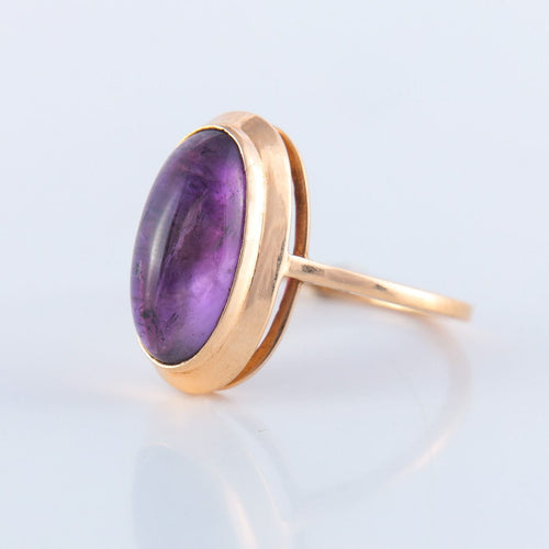 Bague 58 Bague Améthyste cabochon 58 Facettes JE4