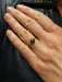 OLD GREEN AGATE RING 58 Facettes 074781