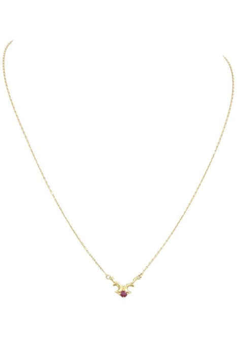 Collier COLLIER MODERNE RUBIS 58 Facettes 053591