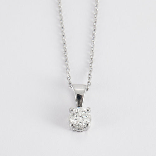 Pendentif Pendentif en or gris, diamant 58 Facettes