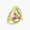 Bague 55 Bague style Art Nouveau Iris 58 Facettes