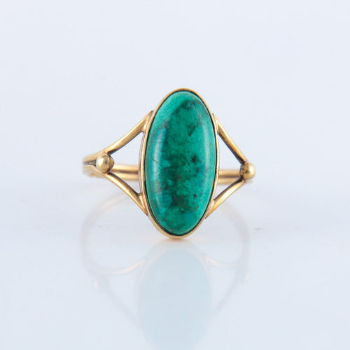 Bague 54 Bague Pierre verte 58 Facettes JE92