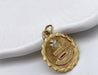 AUGIS pendant - Yellow gold love medal twisted border 58 Facettes