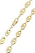 FLAT COFFEE BEAN MESH CHAIN ​​Necklace 58 Facettes 054571