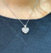 Pendant Heart pendant in 18-carat white gold and diamonds 58 Facettes