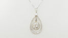 Necklace Antique necklace in gold and platinum, diamonds 58 Facettes 32561