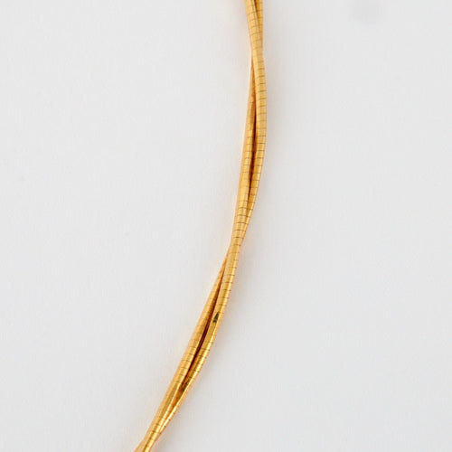 Collier Collier câble double entrelacs or jaune 58 Facettes