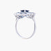 Ring 51 Flower Ring Sapphires Diamonds 58 Facettes
