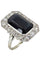 Bague 56 BAGUE ART DÉCO SAPHIR ET DIAMANTS 58 Facettes 054151