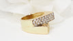 Bague 55 Bague pavage Or jaune Diamants 58 Facettes 32342
