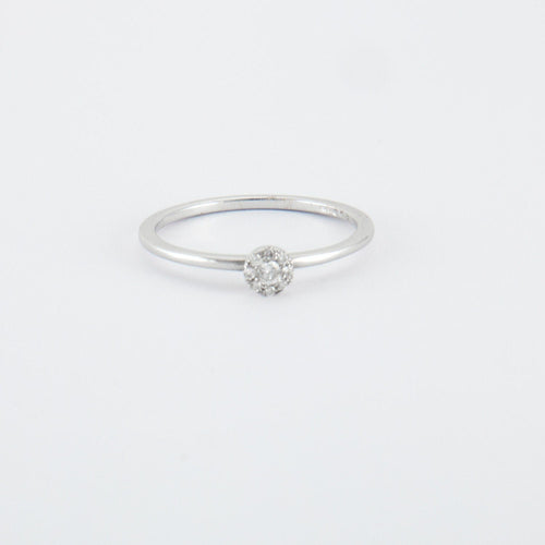 Bague Bague en Or blanc & diamant 58 Facettes