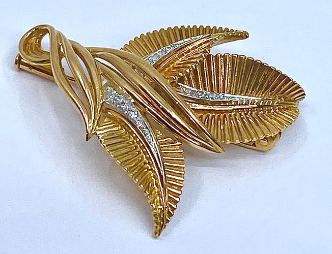 Broche Broche O jaune 13 Diamants 58 Facettes AB269