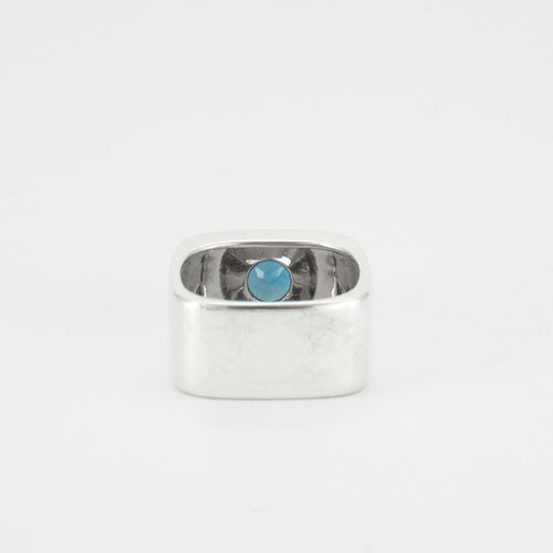 Bague 53 DINH VAN - Bague Argent Topaze bleue 58 Facettes 8463