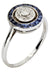 Ring ART-DECO SAPPHIRE AND DIAMOND RING 58 Facettes 044631