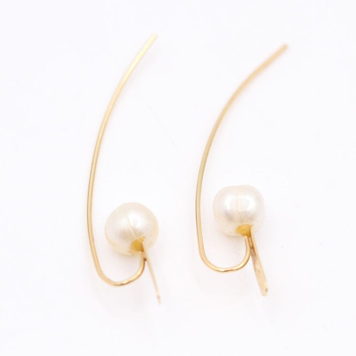 Boucles d'oreilles Boucles d'oreilles en or avec perles 58 Facettes E358958O