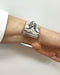 Bracelet Bracelet manchette argent massif 58 Facettes RA-628