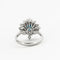 Bague Bague marguerite stylisée saphir diamants platine 58 Facettes