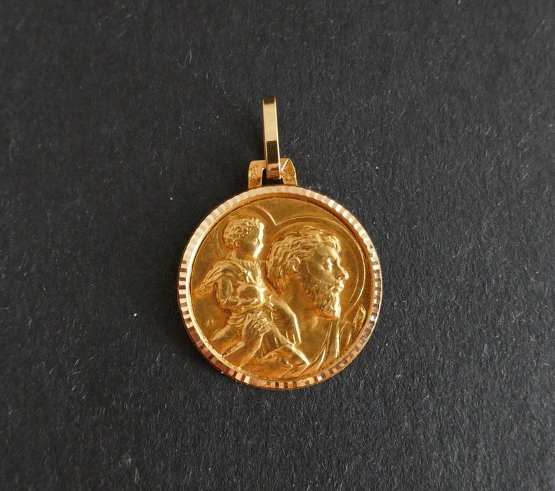 Pendentif Médaille Saint Christophe Or Jaune 58 Facettes 599282