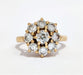 Ring 51.5 Yellow gold diamond daisy ring 58 Facettes TBU