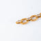 Bracelet or jaune, maillons texturés et diamants 58 Facettes