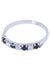 Bague 53 DEMI-ALLIANCE SAPHIRS ET DIAMANTS 58 Facettes 063401