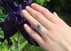 Ring 52 Pompadour Sapphire Diamond Ring 58 Facettes