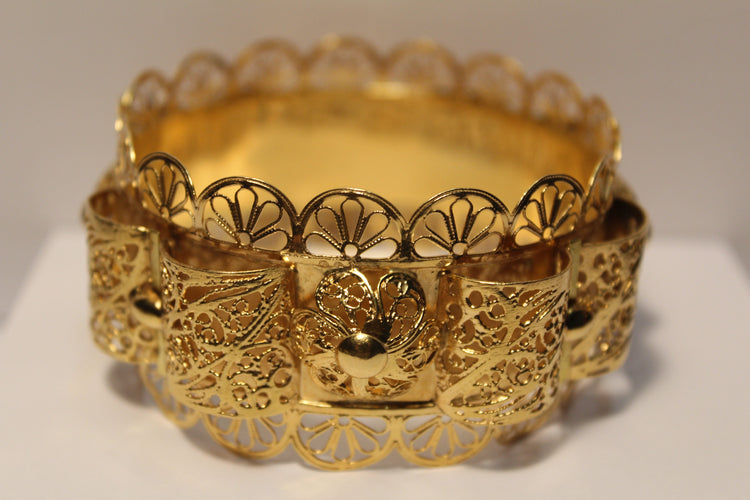 Bracelet Bracelet large Or jaune ajouré 58 Facettes 11182B