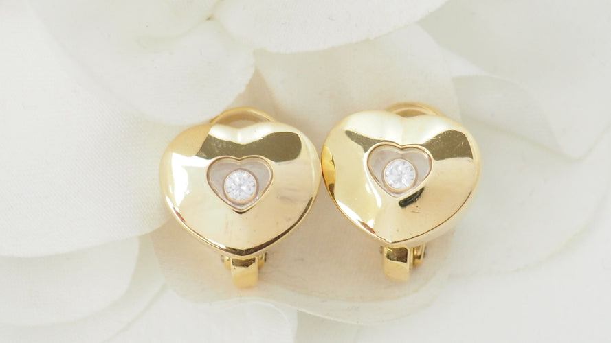 Boucles d'oreilles CHOPARD - Boucles d'oreilles Happy Diamonds Or Diamant 58 Facettes 30070