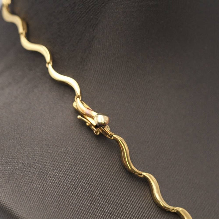 Collier wavy choker 2 Gold Diamonds 58 Facettes E360419