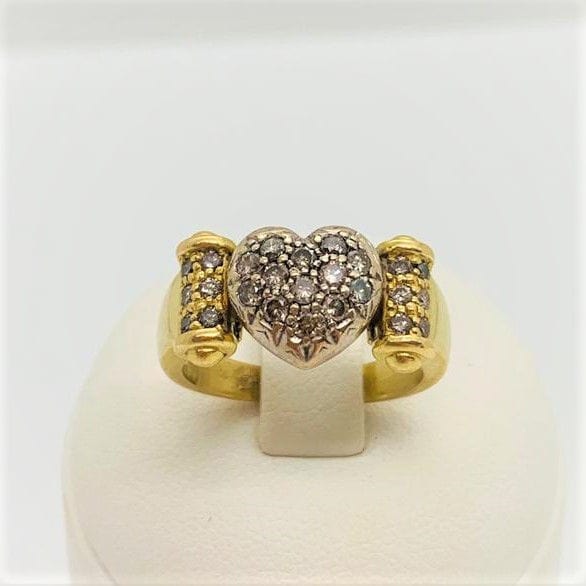 Bague 54.5 Bague Cœur, diamants 58 Facettes 20400000486